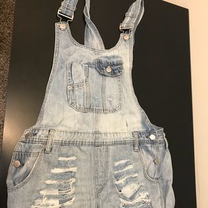 Women’s ripped overalls